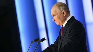 Wladimir Putin (2023) Bild: Maxim Blinow / Sputnik