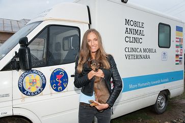 Alena Gerber besuchte die mobilen Kliniken von VIER PFOTEN bei Bukarest. Bild: © VIER PFOTEN, Tibor Rauch