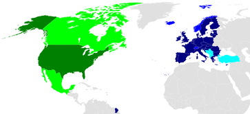 Transatlantisches Freihandelsabkommen (TAFTA): NAFTA, EU, EFTA und die EU-Beitrittskandidaten