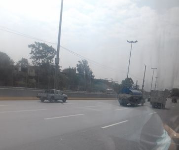 Eine Autobahn in de Evitamiento, Lima, Perú.