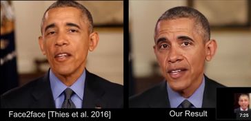 Bild: Screenshot Youtube Video "Synthesizing Obama: Learning Lip Sync from Audio"