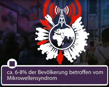 Laut Studien sind, ohne 5G, schon 6-8 Prozent der Bevölkerung von menschgemachter Strahlung im Mikrowellenbereich gesundheitlich betroffen.