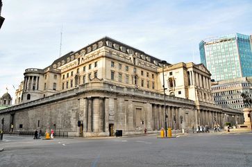 Bank of England, Threadneedle Street, London, England.