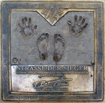 Felix Baumgartner  Ehrung auf der Straße der Sieger (Mariahilfer Straße, Wien)