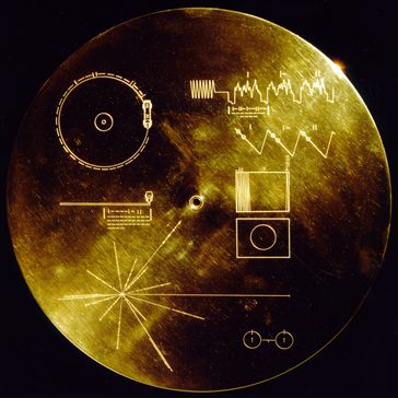 Golden Record Cover mit Gebrauchsanleitung