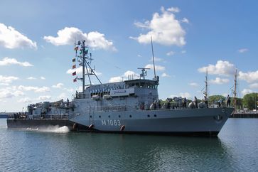 Das Minenjagdboot Bad Bevensen im NATO-Einsatz SNMCMG 2