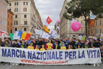 Marcia per la vita, Marsch für das Leben · Bild: Screenshot Facebook / UM / Eigenes Werk