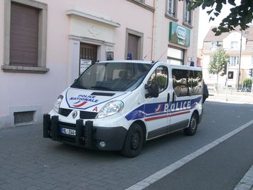 Französisches Polizeiauto