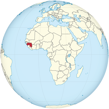 Guinea auf der Welt