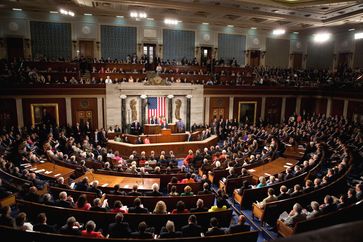 USA: Plenarsaal des Repräsentantenhauses