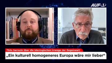 vlnr: Georg Nagel und Thilo Sarrazin (2022) Bild: AUF1 / Eigenes Werk