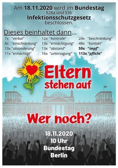 SPD und CDU wollen ein Ermächtigungsgesetz am 18.11.2020 beschließen: Im Bundestag, sofort danach im Bundesrat und sofort danach vom Bundespräsidenten abzeichnen lassen.
