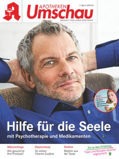 Titelbild Apotheken Umschau A 4/2019.  Bild: "obs/Wort & Bild Verlag - Apotheken Umschau"