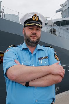 Der scheidende Kommandant, Fregattenkapitän Jan Jansen. Bild: Bundeswehr