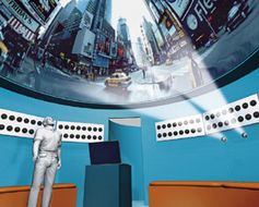 Im Multimedia Dome, dem ersten digitalen Kuppelkino mit natürlichem Raumklang, werden Besucher von Videos und Klängen umhüllt - beste Akustik auf allen Plätzen. © Fraunhofer FIRST/allsky.de
