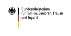 Bundesministerium für Familie, Senioren, Frauen und Jugend (kurz: BMFSFJ) Logo