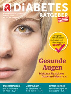 Titelcover Diabetes Ratgeber 10/2020.  Bild: "obs/Wort & Bild Verlag - Gesundheitsmeldungen"