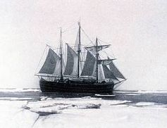 Amundsens Schiff Frahm im Drifteis 1903-1906 Bild: EIKE