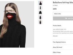 Screenshot des umstrittenen Pullovers auf der Gucci-Webseite.