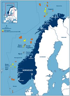 Alte und neue DEA-Lizenzen in Norwegen. Bild: "obs/DEA Deutsche Erdoel AG"