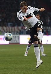 Bastian Schweinsteiger im Trikot der Nationalmannschaft (2009) Bild: Новикова Юлия / de.wikipedia.org