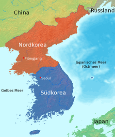 Das heute in Nord- und Südkorea geteilte Korea