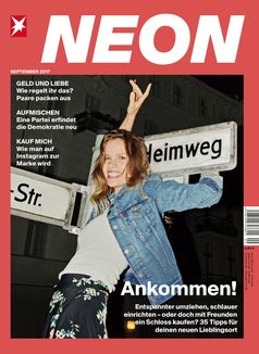 Cover NEON 09/2017. Bild: "obs/Gruner+Jahr, NEON"