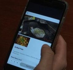 "PinOn": Restaurant-Applikation stellt Menü visuell dar.