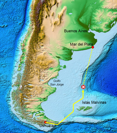 San Juan: Kontaktverlust vor Argentinien