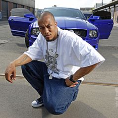 Portrait des Rappers Deso Dogg vom Juni 2005 in Berlin