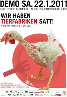 Demonstration am 22.1. "Wir haben es satt!"