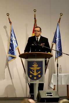 Der Inspekteur der Marine, Vizeadmiral Andreas Krause, auf der 57. Historisch-Taktischen Tagung der Marine.