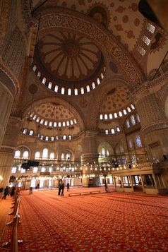Innenraum der Blauen Moschee (Sultan Ahmed)