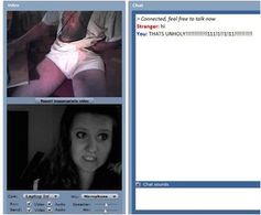 Bei Chatroulette können sich Exhibitionisten voll ausleben. Bild: chatroulette.com