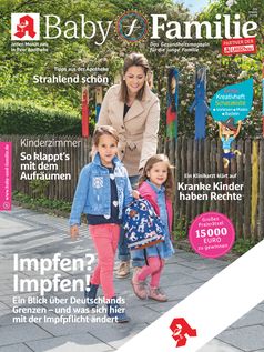 Titelbild Baby und Familie 9/2019. Bild: "obs/Wort & Bild Verlag - Gesundheitsmeldungen"