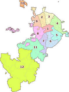 Verwaltungsbezirke Moskaus