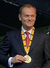 Donald Tusk bei der Karlspreis-Verleihung Bild: Donald_Tusk,_Karlspreis_2010.JPG: Euku / de.wikipedia.org