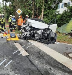 Blick auf die Einsatzstelle. Bild:Feuerwehr Olfen