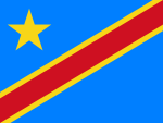 Flagge Demokratische Republik Kongo