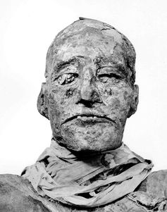 Ramses III.
Quelle: Foto: Catalogue Catalogue général des antiquités égyptiennes du Musée du Caire: The Royal Mummies. (idw)