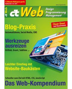 Cover der Zeitschrift "c't Web 2015 "
