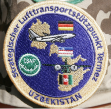 Ärmelabzeichen Lufttransportstützpunkt Termez der Luftwaffe. Bild: de.wikipedia.org