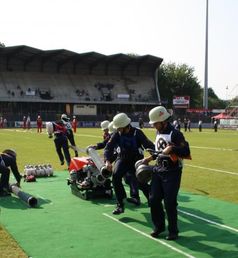 Die Mannschaft aus Nidderau-Eichen (Hessen) erhielt beim Traditionellen Internationalen Feuerwehrwettbewerb der CTIF-Olympiade 2013 in Mulhouse/Frankreich eine Goldmedaille.