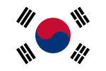 Flagge von Südkorea