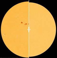 Bild: Before NASA/SDO/HMI After SDO