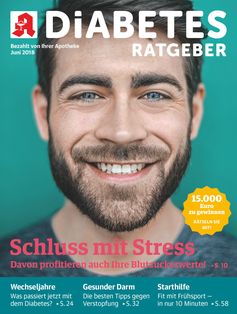 Titelbild Diabetes Ratgeber Juni 2018. Bild: "obs/Wort & Bild Verlag - Diabetes Ratgeber"