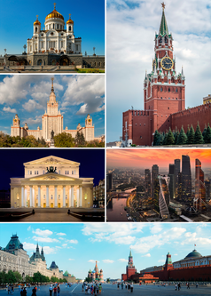 Ansichten aus der schönen Stadt Moskau