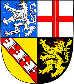 Das Landeswappen des Saarlandes