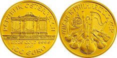 Wiener Philharmoniker in Gold Bild: Münze Österreich