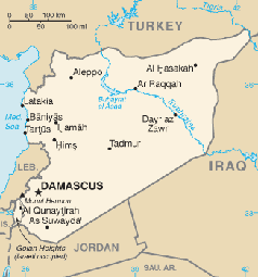 Syrien Karte